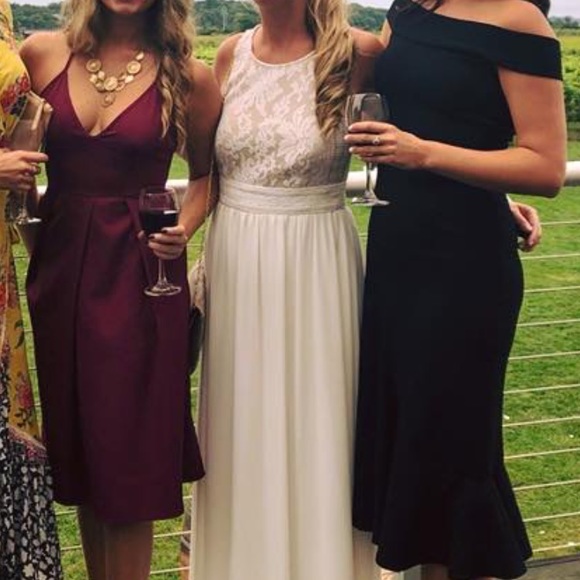 Forever and Always White Lace Maxi Dress - Picture 5 of 5